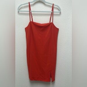 H&M NWT Women’s Small Orange Red Spaghetti Strap Women's Dress